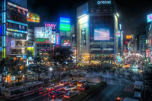 Shibuya and the famous ‘Scramble Crossing’